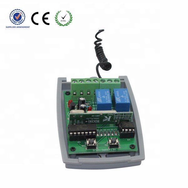 Shenzhen Factory Wireless Receiver 2CH RF Remote Control Relay 9v-24v YET402PC-V3.0