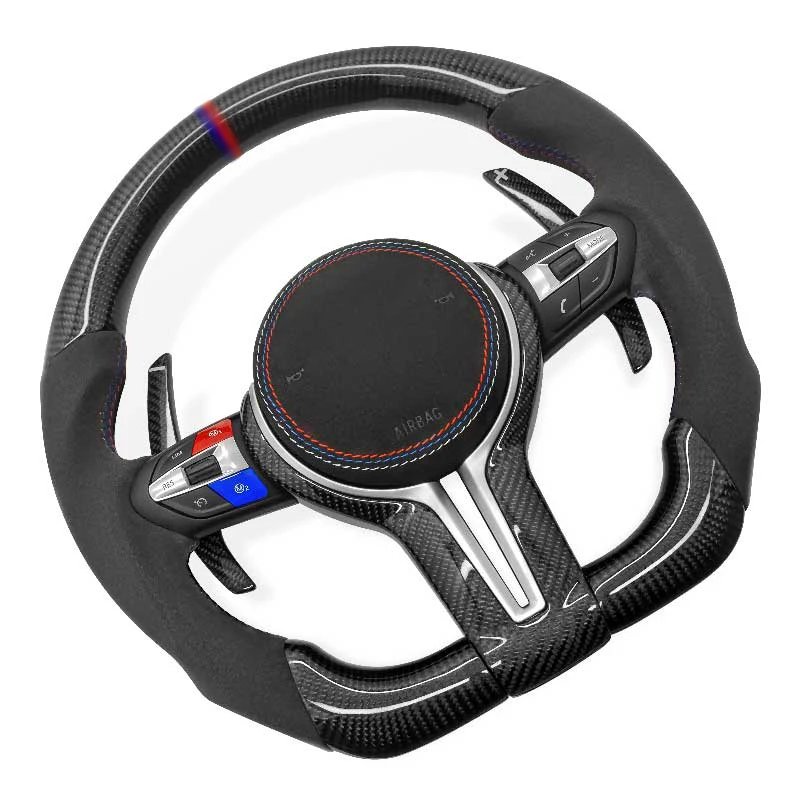 Car Steering Wheel fit for bmw lenkrad F10 F15 F20 F30 F31 F32 F33 F36 F10 M2 M3 M4 M5 M6 Real Carbon Fiber steering wheels