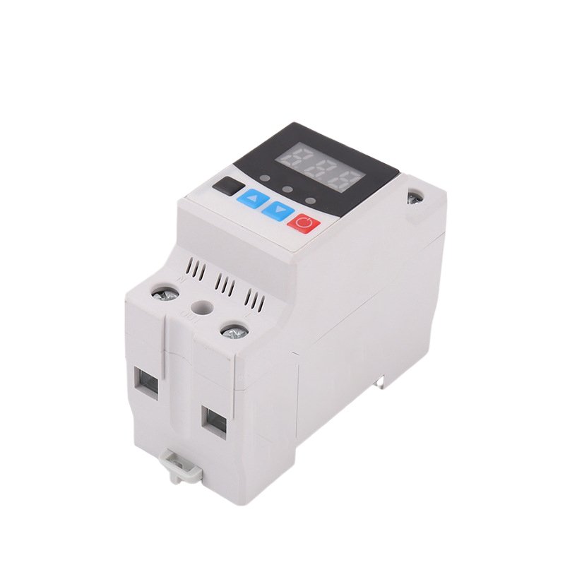 Single Phase 40A 63ADin Rail Adjustable Auto Over and Under Voltage Protector Relay