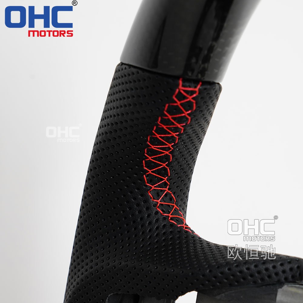 Real Carbon Fiber Steering Wheel Compatible with ford 2018 2019 2020 2021 2022 2023 mustang gt ohc motors steering wheel