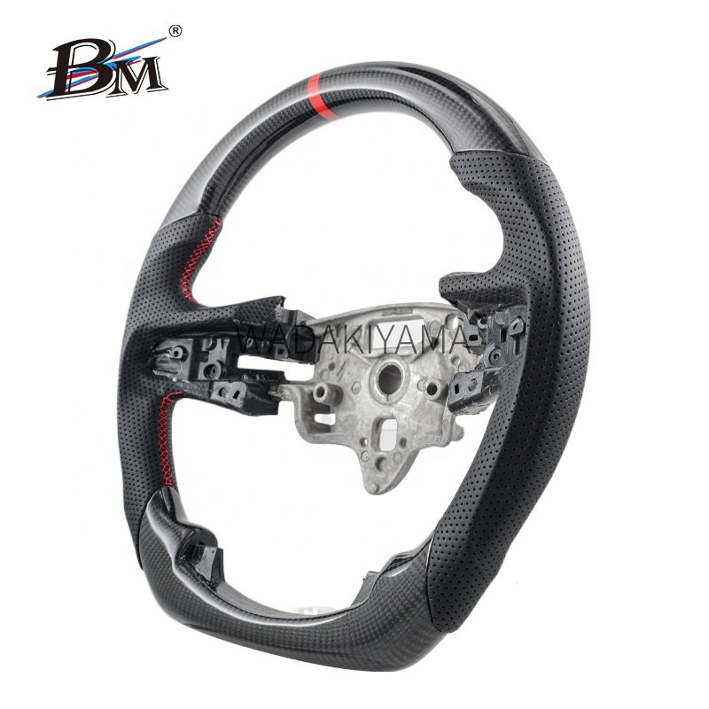 For Chevrolet Suburban 2021+ Tahoe 2020-2023 Silverado Blazer 2020-up Classical Glossy Carbon Fiber Car Custom Steering Wheels