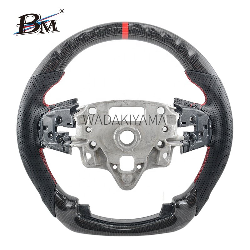 For Chevrolet Suburban 2021+ Tahoe 2020-2023 Silverado Blazer 2020-up Classical Glossy Carbon Fiber Car Custom Steering Wheels