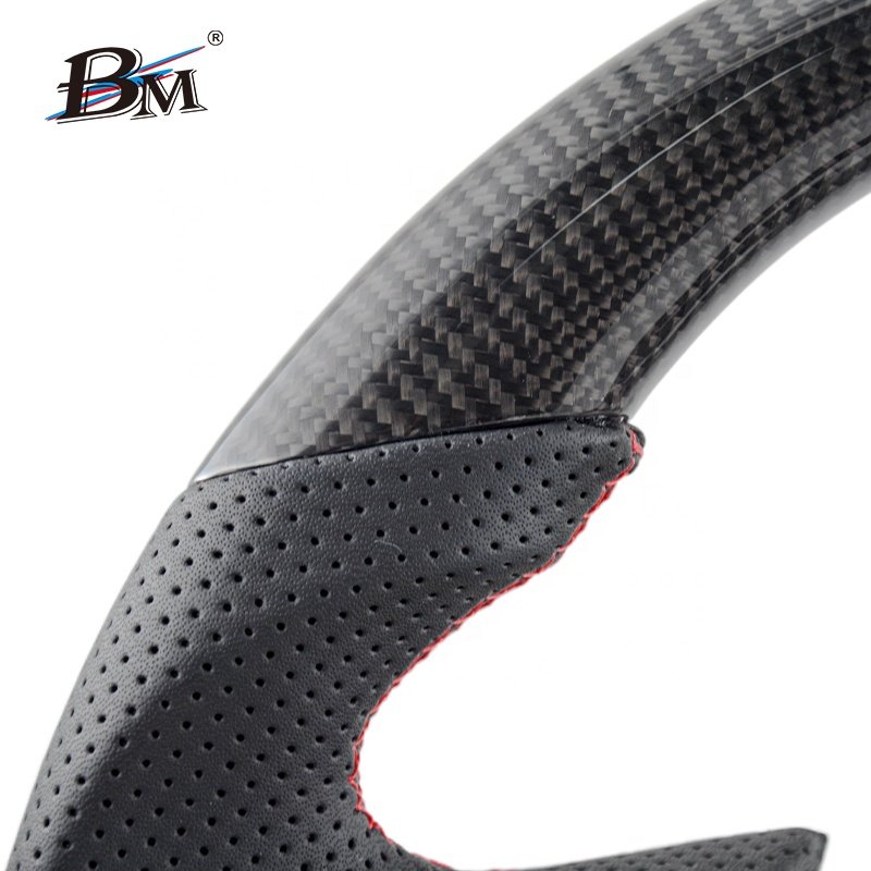 For Chevrolet Suburban 2021+ Tahoe 2020-2023 Silverado Blazer 2020-up Classical Glossy Carbon Fiber Car Custom Steering Wheels