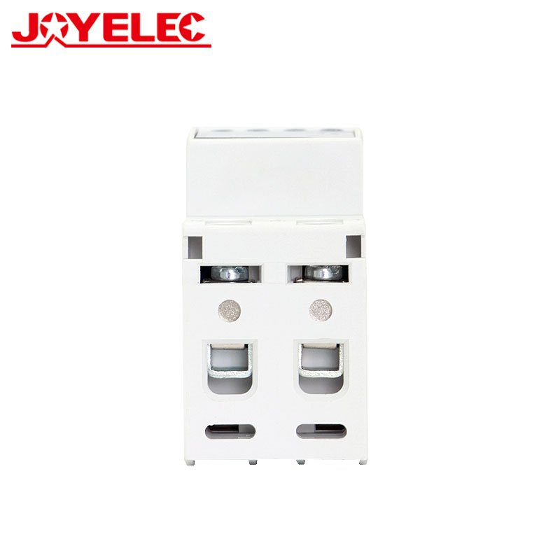 JOYELEC 2P 63A Din Rail Automatic Reconnect Adjustable Over Under Voltage Over Current Protector