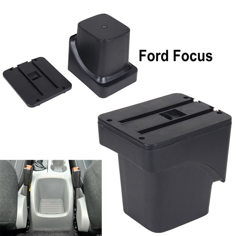 For Ford Focus 2 Leather Car Center Console Armrest Storage Box Car-styling Accessories Parts 2007 ~ 2014