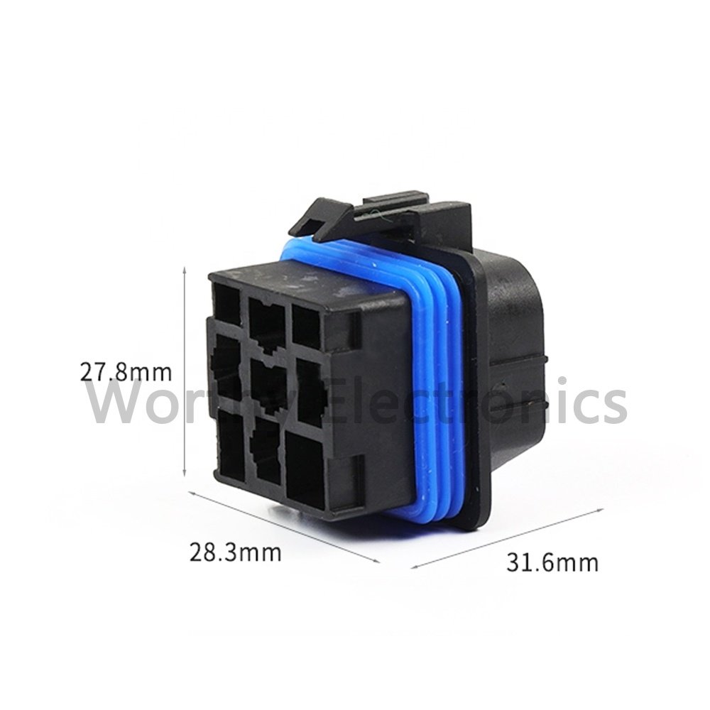 Electronic component 12092605 5 hole relay socket waterproof plug auto connector DJ7057Y-6.5-11/21 wiring harness factory