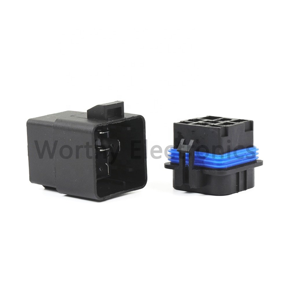 Electronic component 12092605 5 hole relay socket waterproof plug auto connector DJ7057Y-6.5-11/21 wiring harness factory