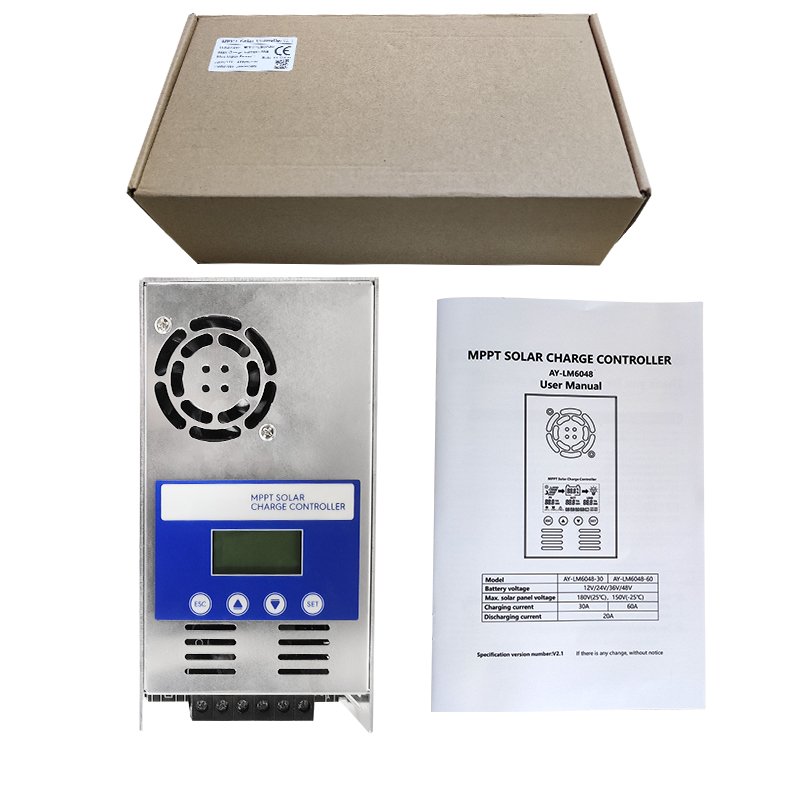 SUYEEGO 12V 24V Auto 10A 20A 30A LCD PWM Li-ion Charge Controller Solar Regulator Stabilizers MPPT Solar Charge Controller
