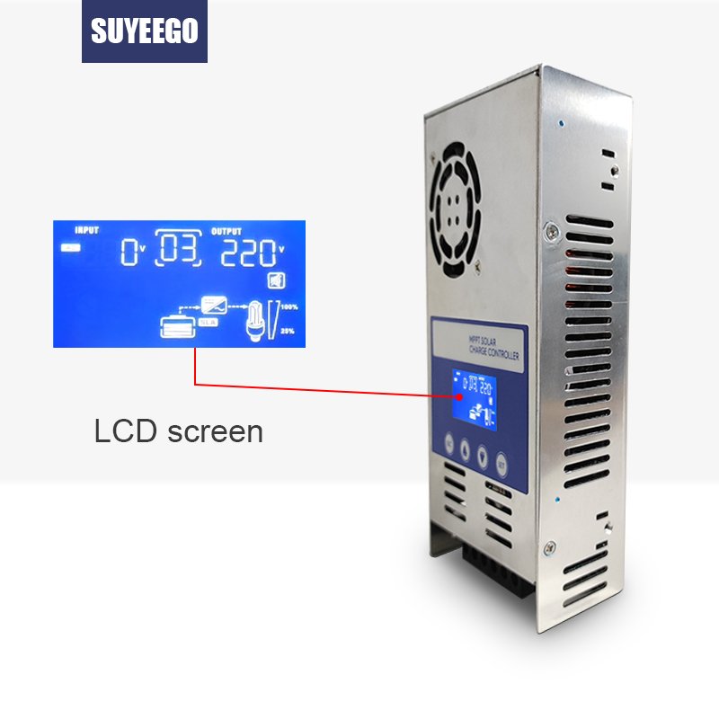 SUYEEGO 12V 24V Auto 10A 20A 30A LCD PWM Li-ion Charge Controller Solar Regulator Stabilizers MPPT Solar Charge Controller