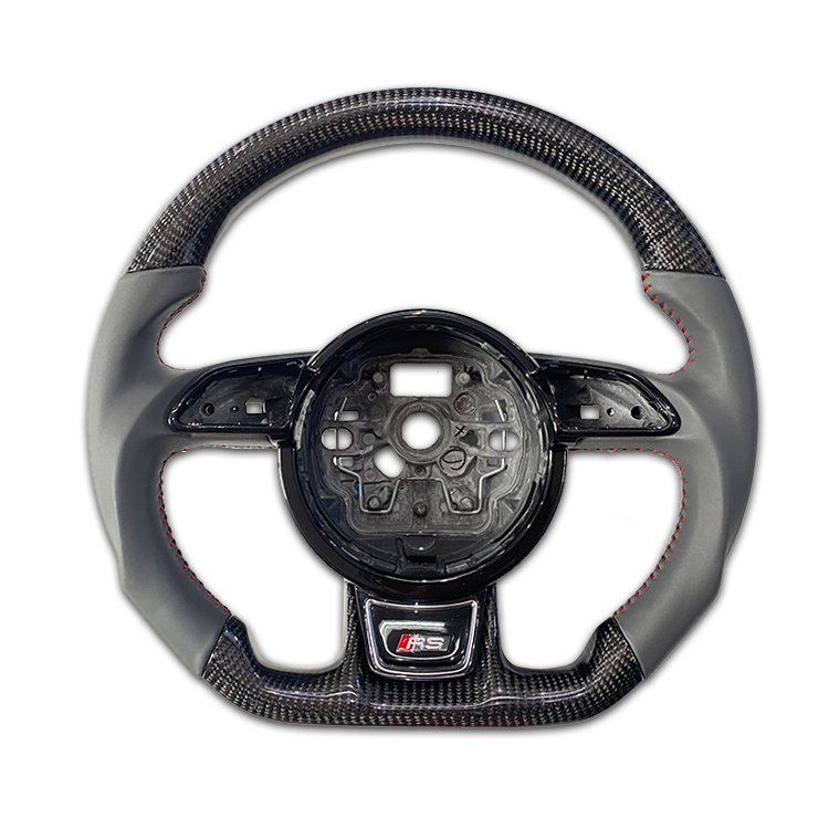 New Carbon Fiber & NAPA Leather Steering Wheel Stylish Design Compatible Audi B8 B8.5 S4 S5 RS5 S6 S7 RS7 A4 A3 A6 A5 Models