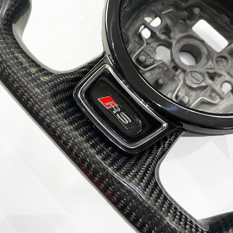 New Carbon Fiber & NAPA Leather Steering Wheel Stylish Design Compatible Audi B8 B8.5 S4 S5 RS5 S6 S7 RS7 A4 A3 A6 A5 Models