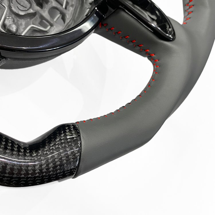 New Carbon Fiber & NAPA Leather Steering Wheel Stylish Design Compatible Audi B8 B8.5 S4 S5 RS5 S6 S7 RS7 A4 A3 A6 A5 Models