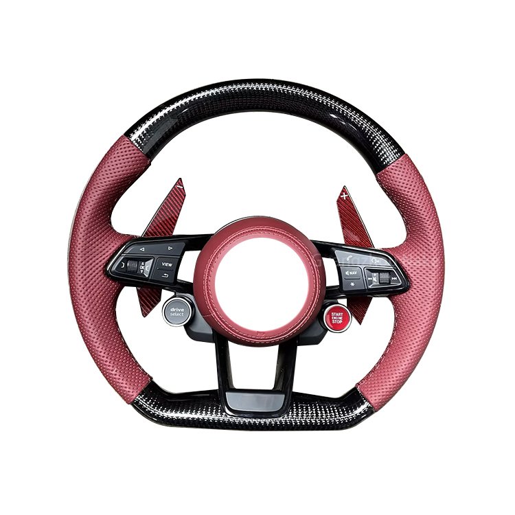 For Audi A6 C7 A5 A4 B8 RS3 S3 A7 A4 B9 RS6 RS7 S4 Carbon Fiber Car Steering Wheel