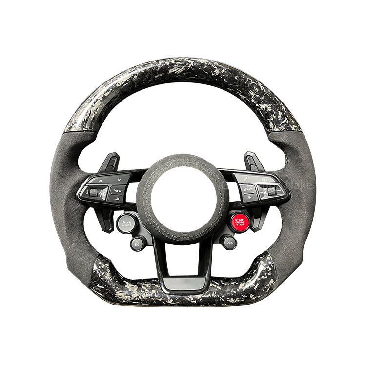 For Audi A6 C7 A5 A4 B8 RS3 S3 A7 A4 B9 RS6 RS7 S4 Carbon Fiber Car Steering Wheel