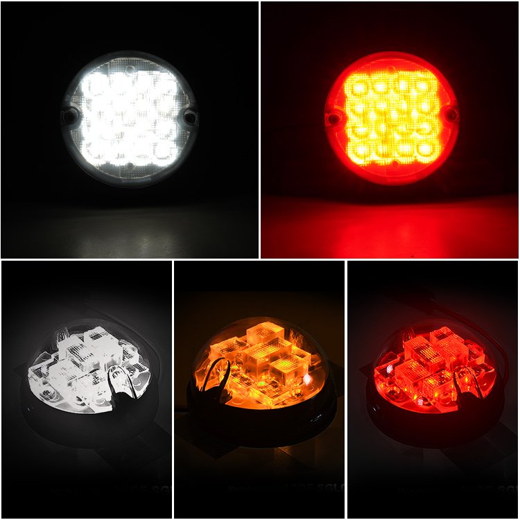 Hot Selling clear Smoke Color Lens 95mm 73mm Size 10pcs Kit LED Signal Light for Defender 90 110