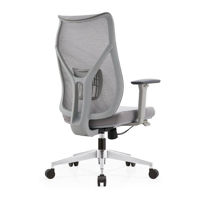 Modern Ergonomic Executive Chair by Manufacturer Swivel Office Chair Gray Mesh Design
