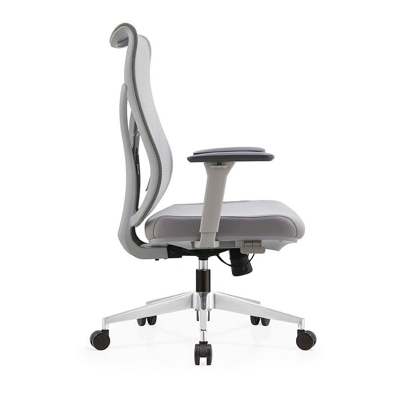 Modern Ergonomic Executive Chair by Manufacturer Swivel Office Chair Gray Mesh Design