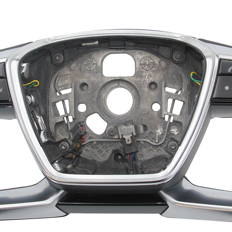 For Audi A6 2004-2013 silver carbon fiber leather steering wheel ZC-A8-P1