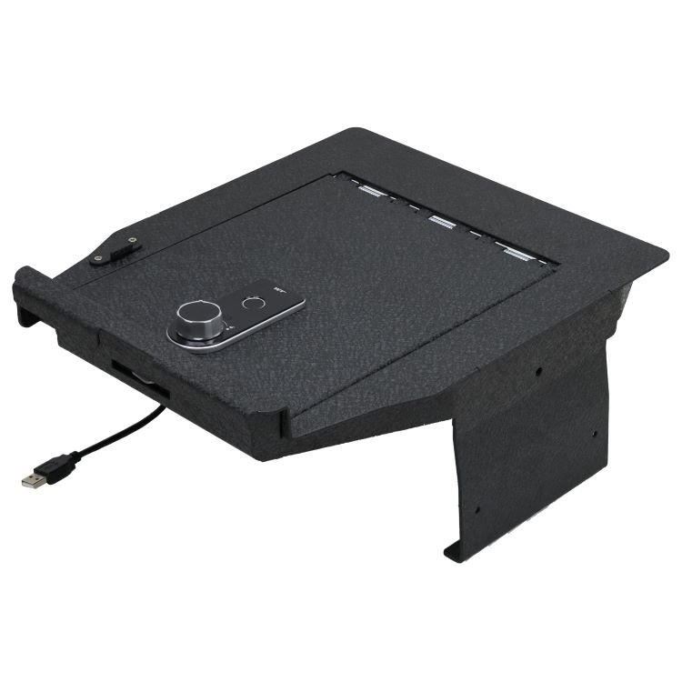 Auto Theft Prevention Locker for 2021-2024 Ford F150, 2021 Thru 2024 Ford F150 Interior Kit Armrest Storage Lock Box