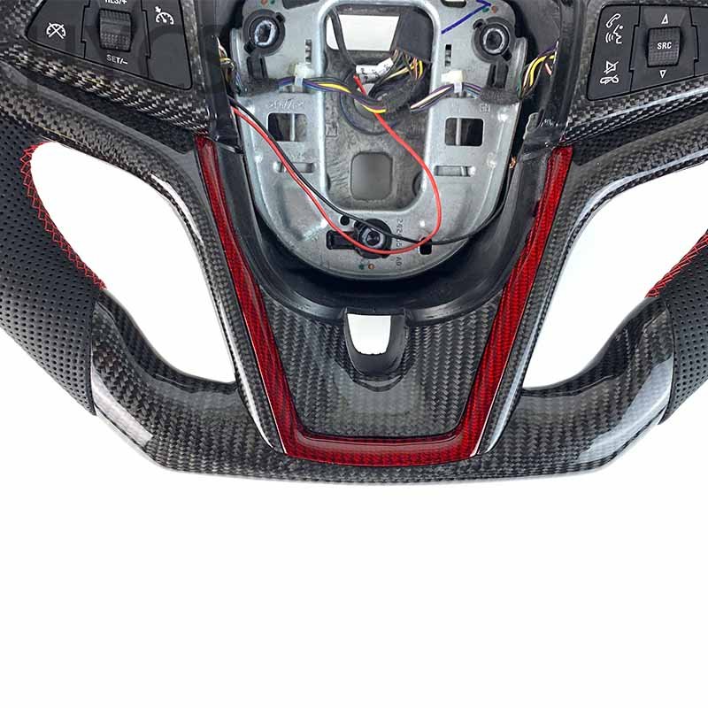 Customized Car LED Carbon Fiber Sports Steering Wheel for Chevrolet Malibu Tracker Cruze Camaro