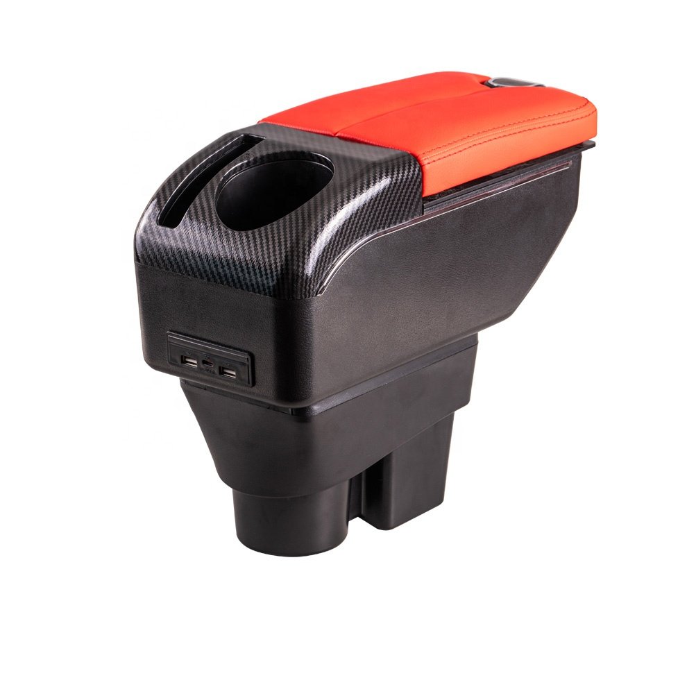 Hot Sell Car Armrest Box Car Central Console Interior Accessories Storage Box With USB for Ford Focus 2 Ford Focus Mk2