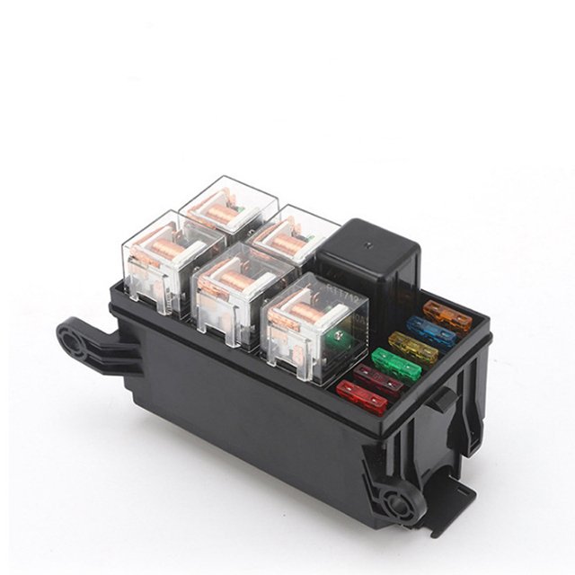Universal 12V Car Marine 6 Way Relay 6-Slot ATO ATC Blade Auto Fuse Holder Block