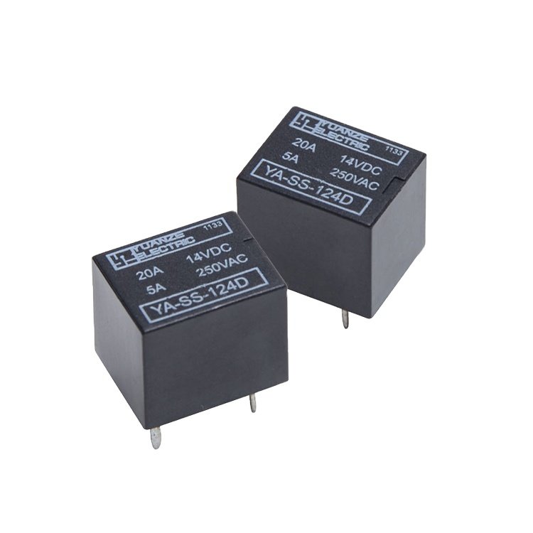 Yuanze YA- Automobile Mini Relay SARD 20A 14VDC 4pin 5pin Car Relays HFKW 20A Micro Motor Control Relay