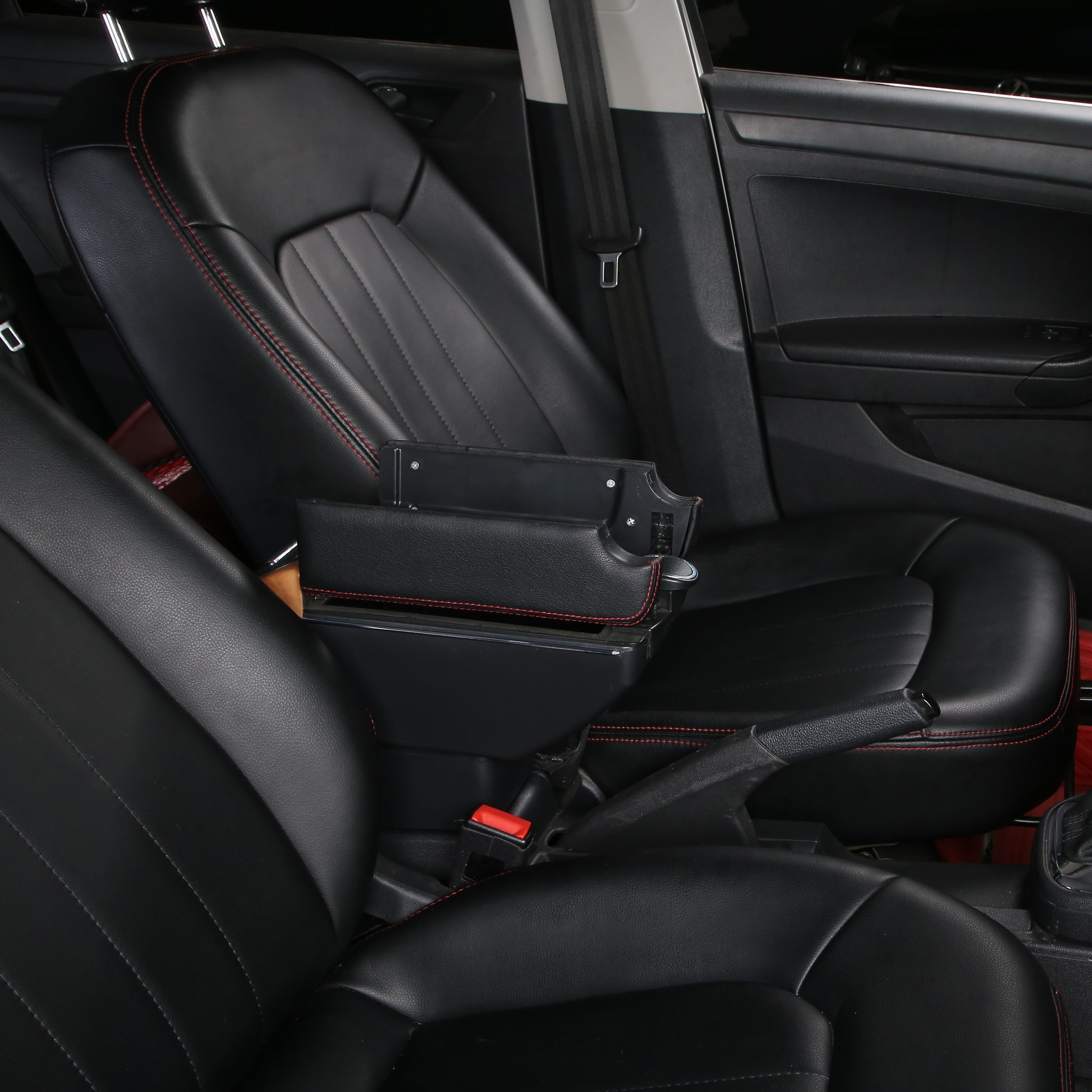 For Toyota Probox Armrest Box PU Leather with Cup Holder 7USB Center Console Storage Box Arm Rest