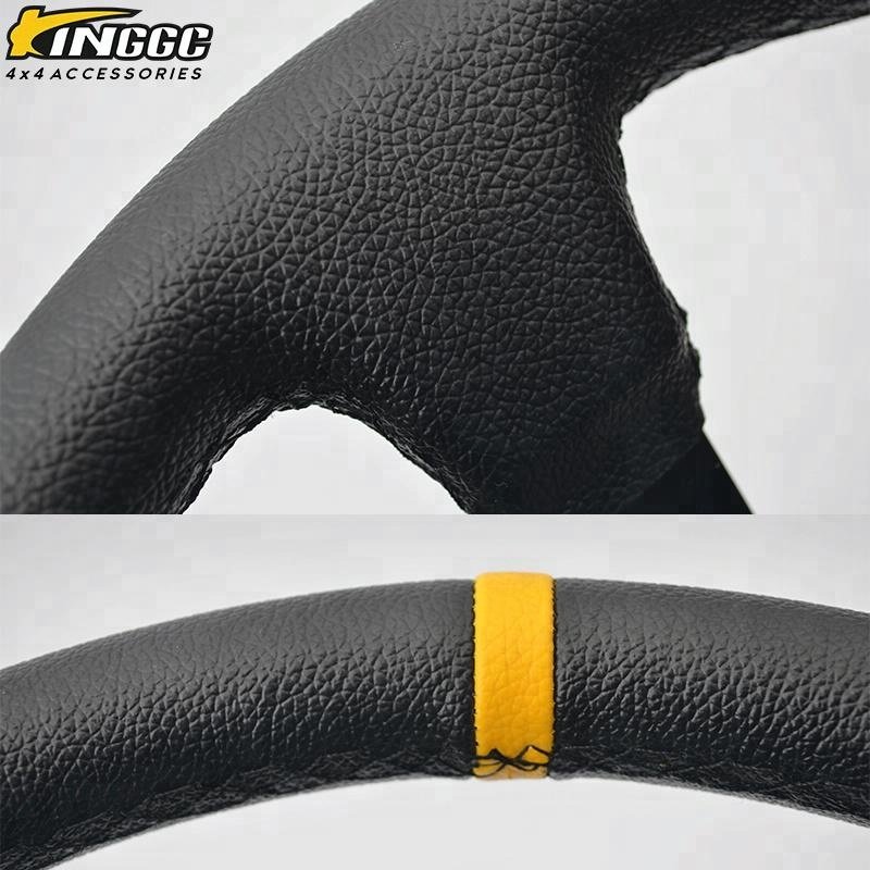 Universal 350mm PVC Tuning Sport Car Steering Wheel For Cars