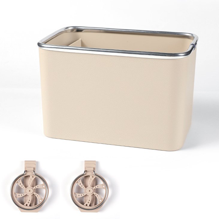 Car Tissue Multifunctional 2 in 1 Paper Storage Box Car Inner Water Cup Holder Creative Armrest Box ABS Storage Boxes