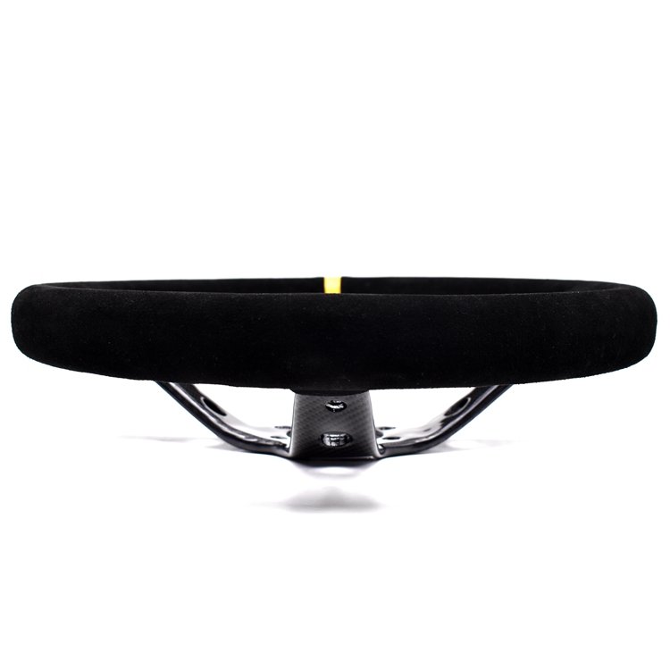 SK CUSTOM Universal Racing Car Steering Wheel Suede 14 Inch Deep Dish Steering Wheel