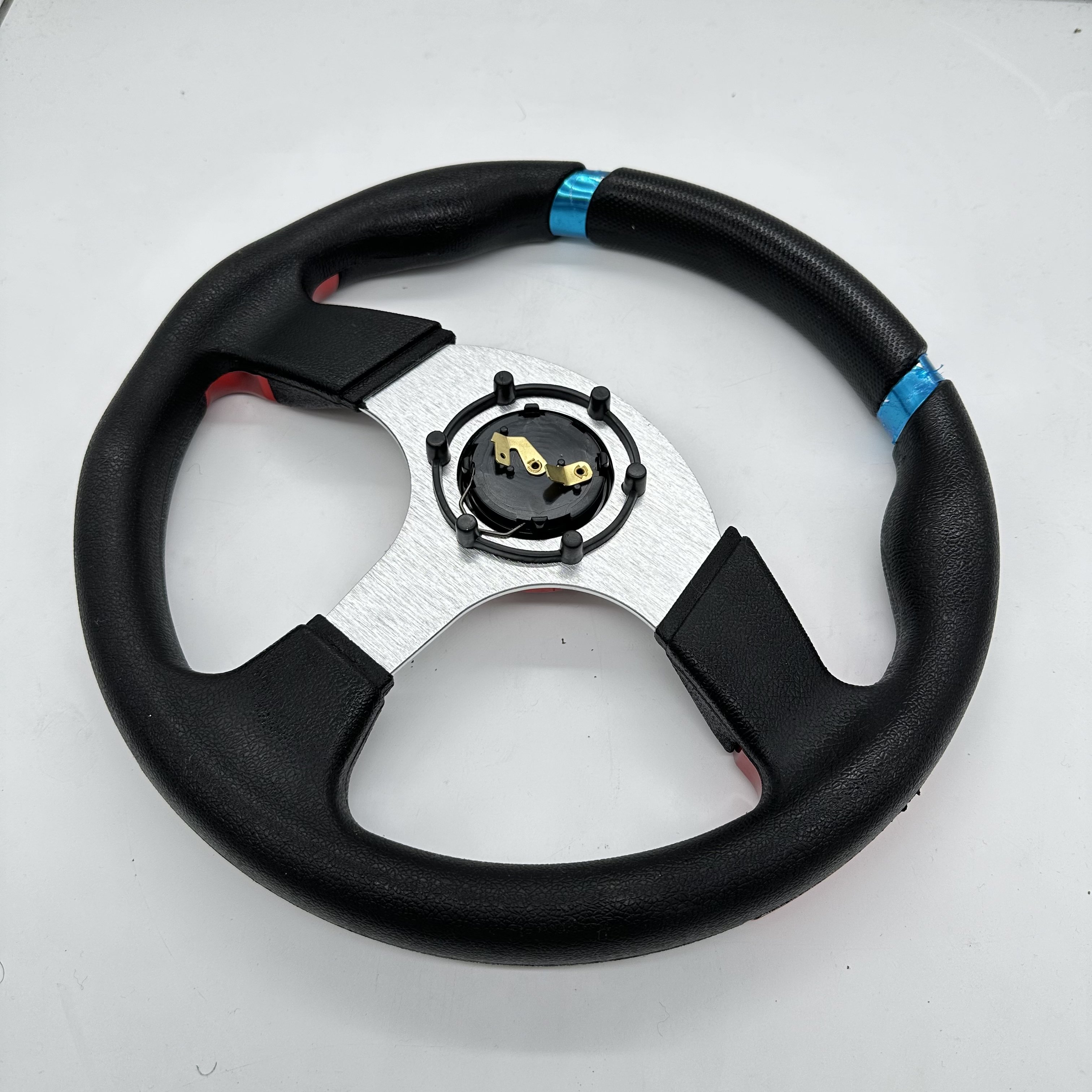 TRAPLY Universal Golf Cart Accessories Deluxe Steering Wheel with Cool Racing Style Car Steering Wheel
