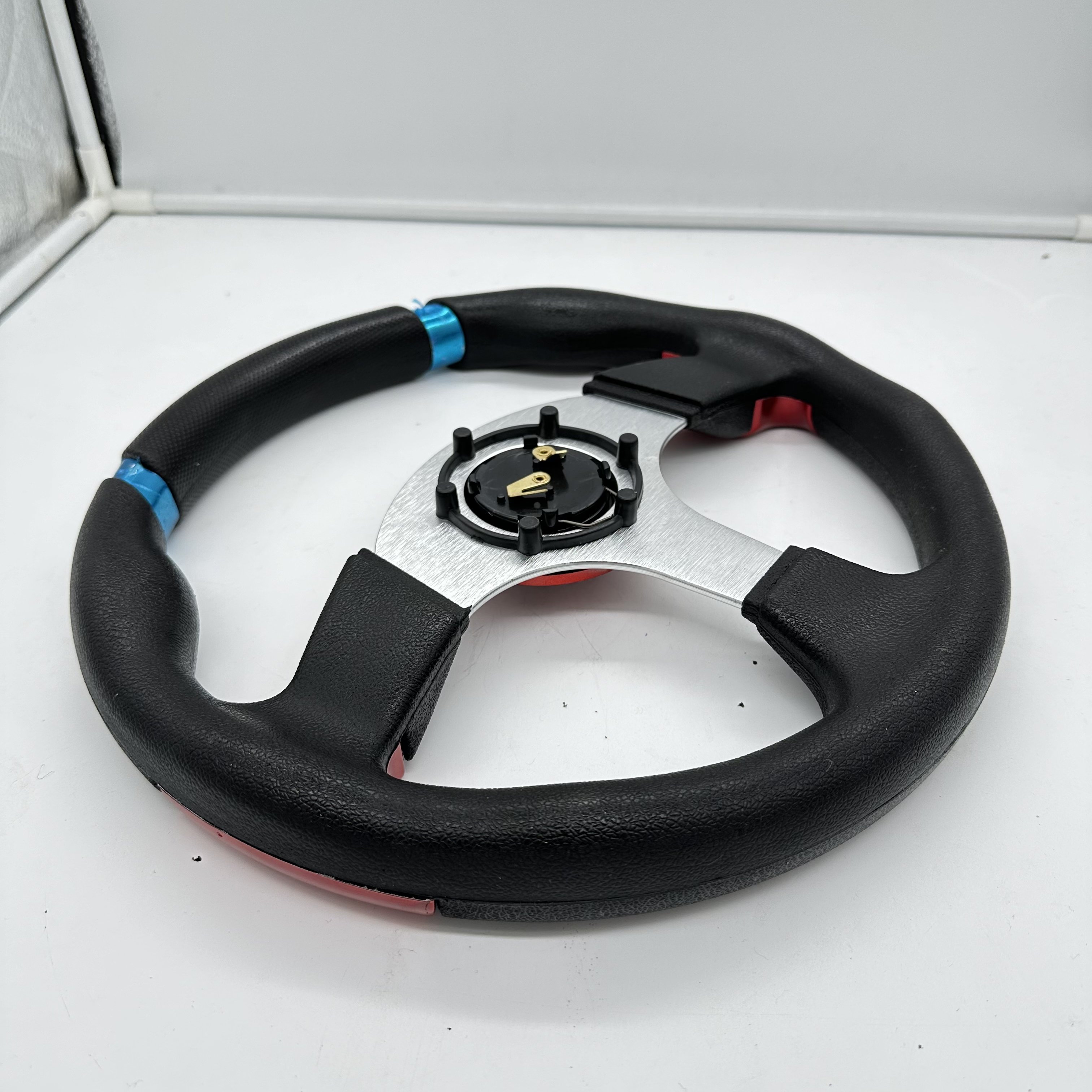 TRAPLY Universal Golf Cart Accessories Deluxe Steering Wheel with Cool Racing Style Car Steering Wheel