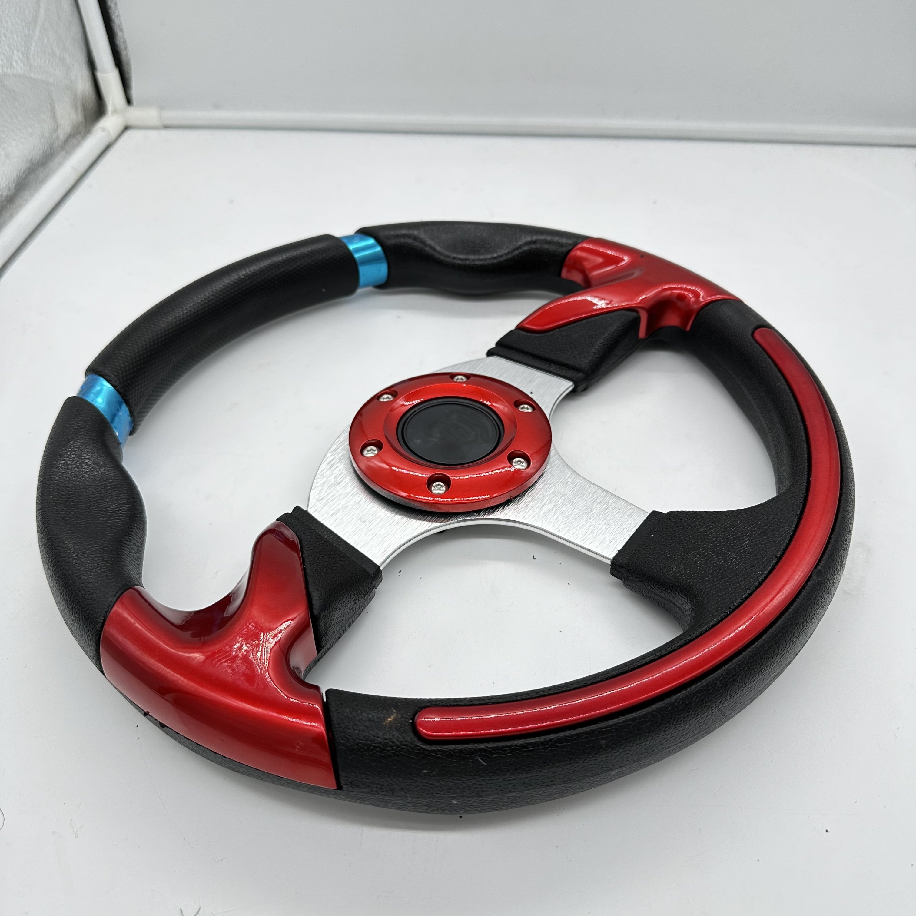 TRAPLY Universal Golf Cart Accessories Deluxe Steering Wheel with Cool Racing Style Car Steering Wheel