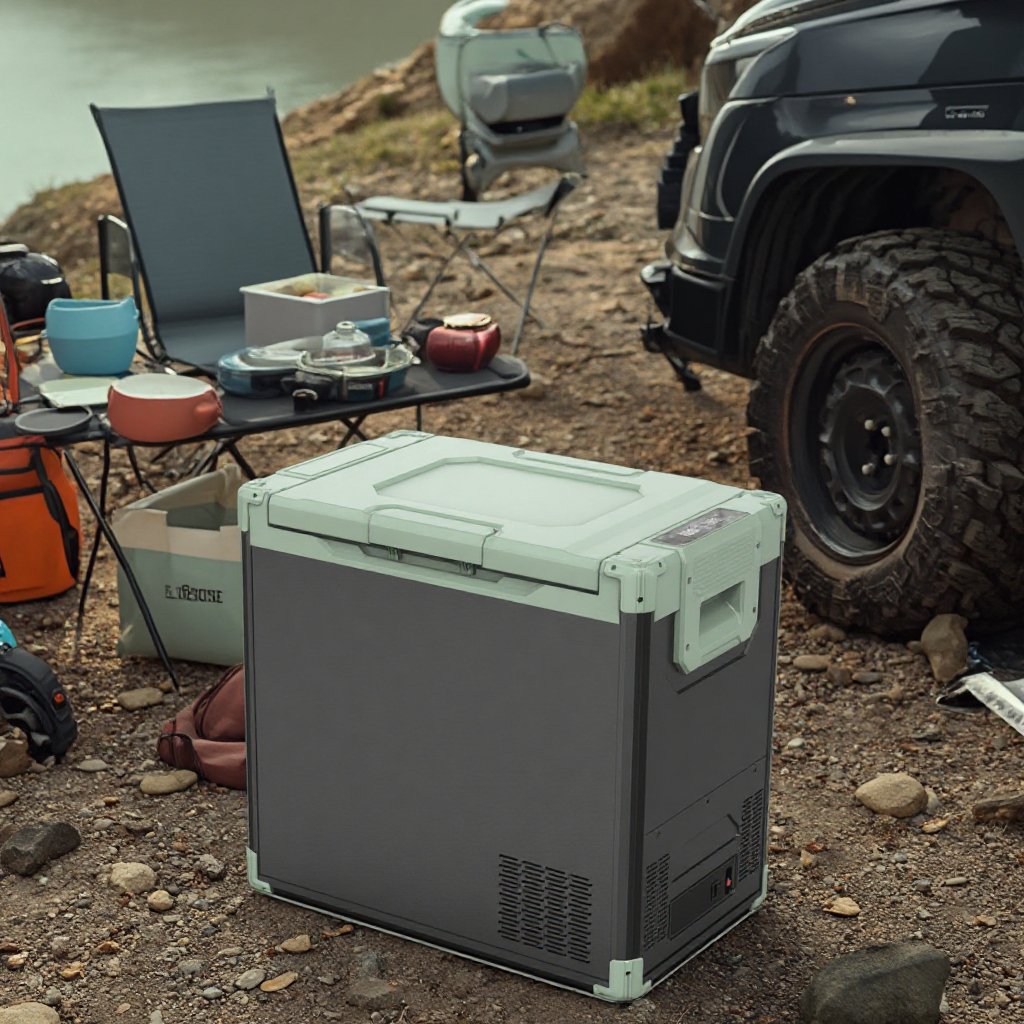40L AC110~240V Truck Refrigerator 12 Volt Portable Car Refrigerator with CE CB SAA Certificates for Road Trips