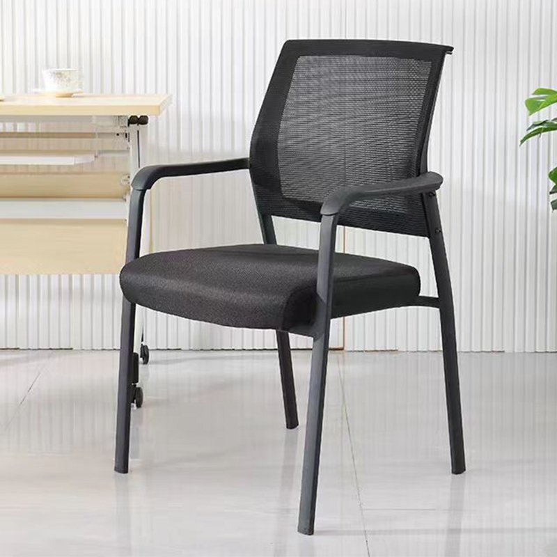JS Hot Sales Quality Modern Black Office Mesh Chair Stackable Upholstered Ergonomic Office Chair