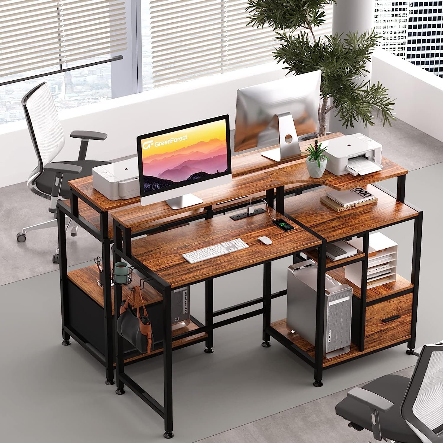 Wholesale Armrest Reasonable Price Adjustable Space Saving Computer Desk Office Table Desk Furniture