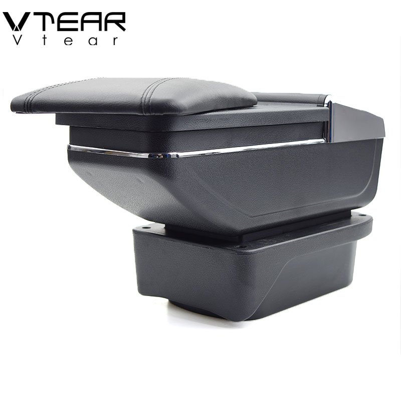 Vtear Armrest Interior Center Console Storage Box Arm Rest Car-Styling Decoration Accessories Parts Organizer for toyota Verso