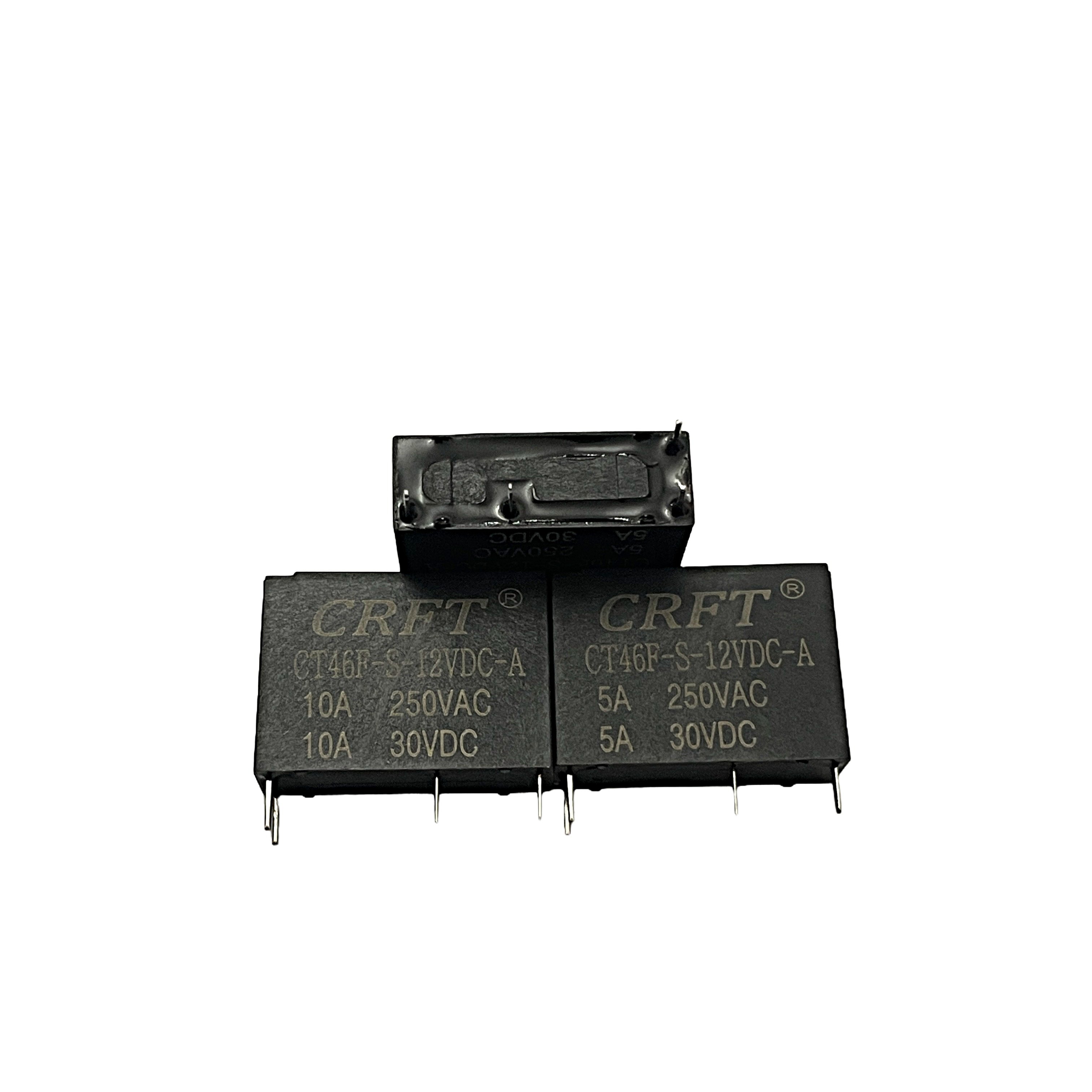 Power Relay DC12V 4 Pin CT46F 5A/10A 250VAC PCB Relay for Automatic Control General Purpose Rele