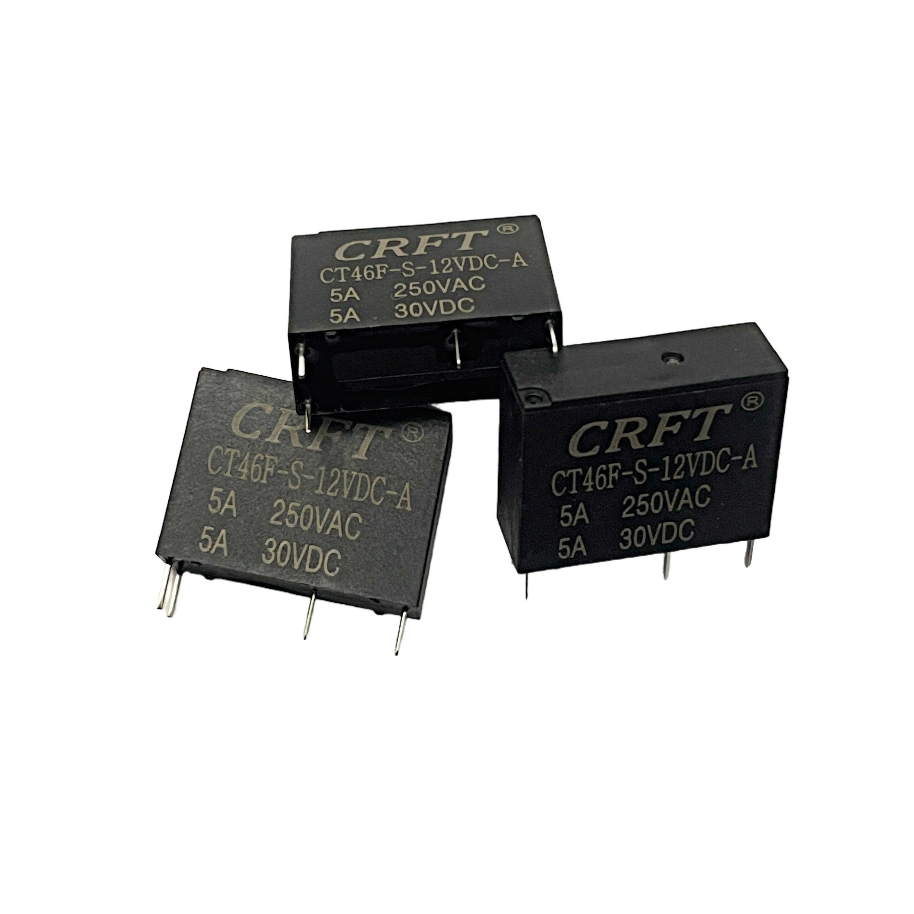 Power Relay DC12V 4 Pin CT46F 5A/10A 250VAC PCB Relay for Automatic Control General Purpose Rele