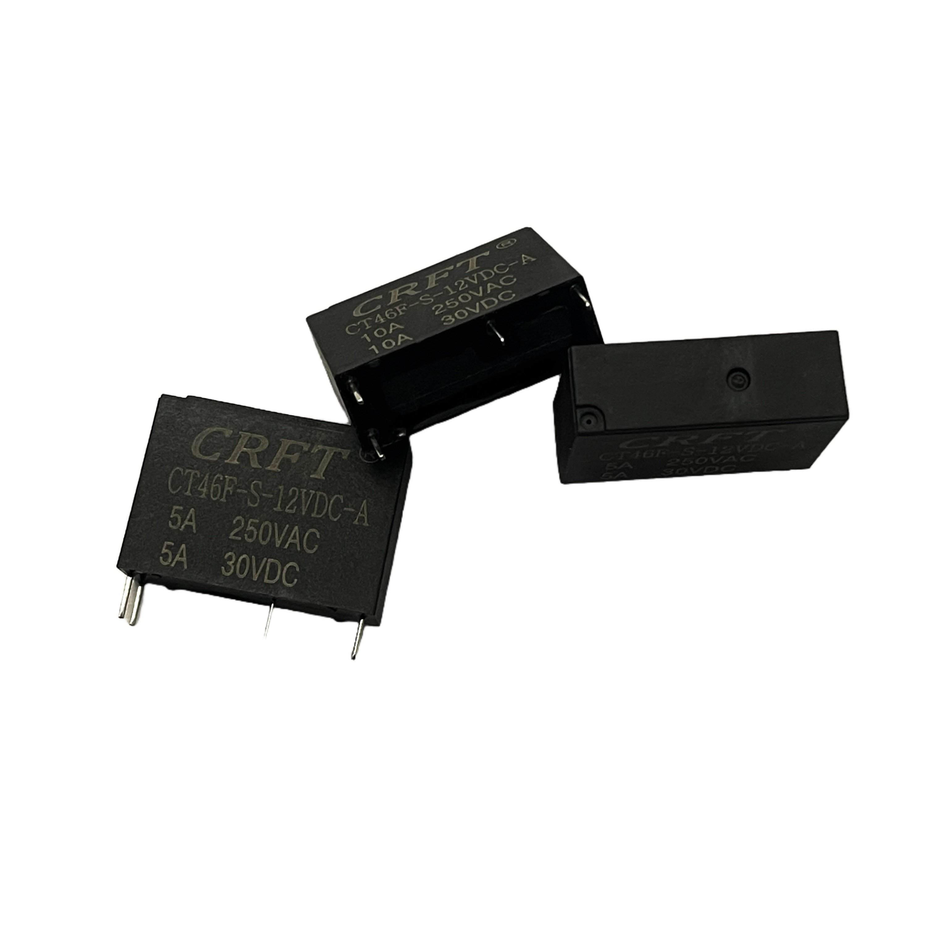 Power Relay DC12V 4 Pin CT46F 5A/10A 250VAC PCB Relay for Automatic Control General Purpose Rele