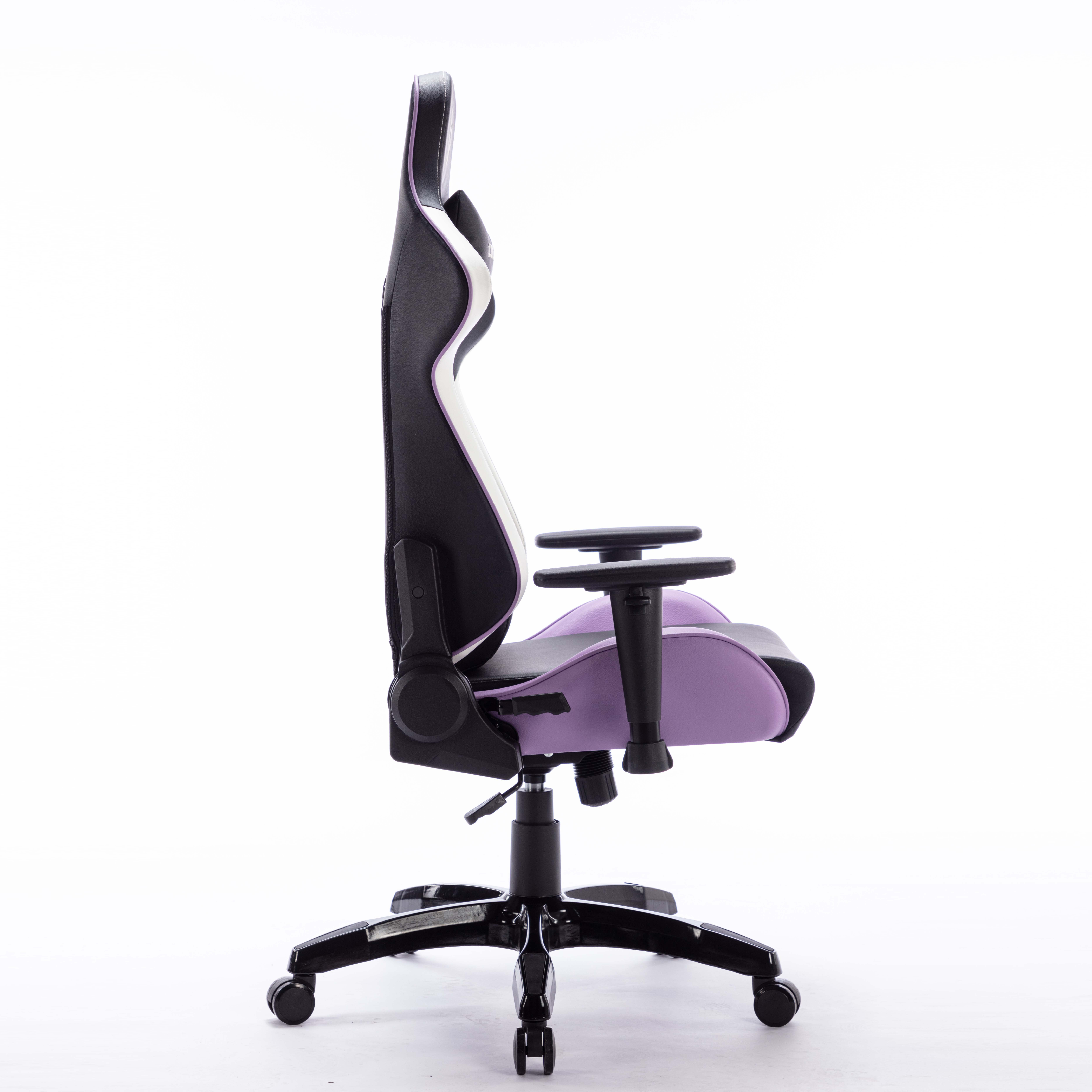 Modern Girls High Back Memory Foam Chair Height Adjustable Racing PU Leather Gaming Chair