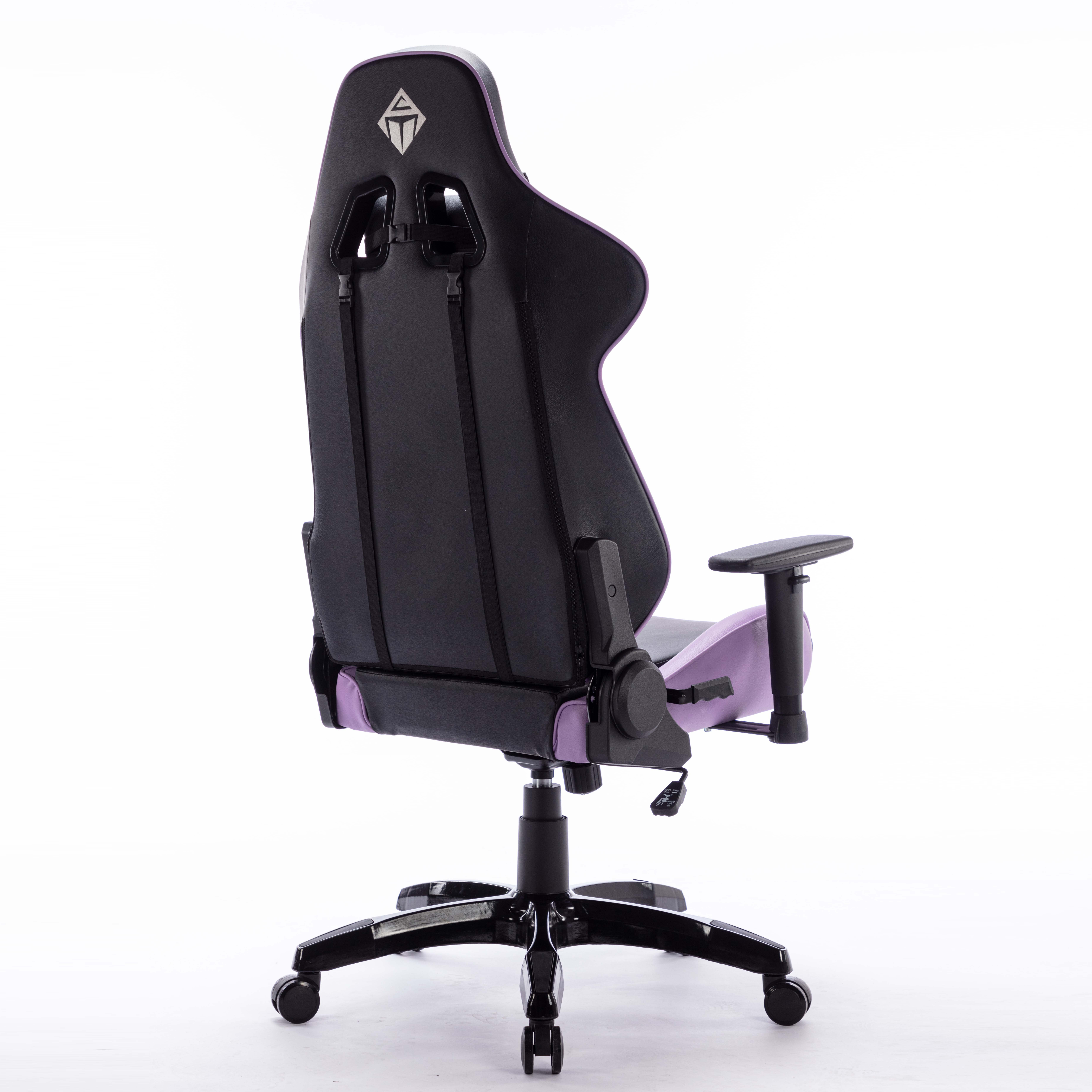 Modern Girls High Back Memory Foam Chair Height Adjustable Racing PU Leather Gaming Chair