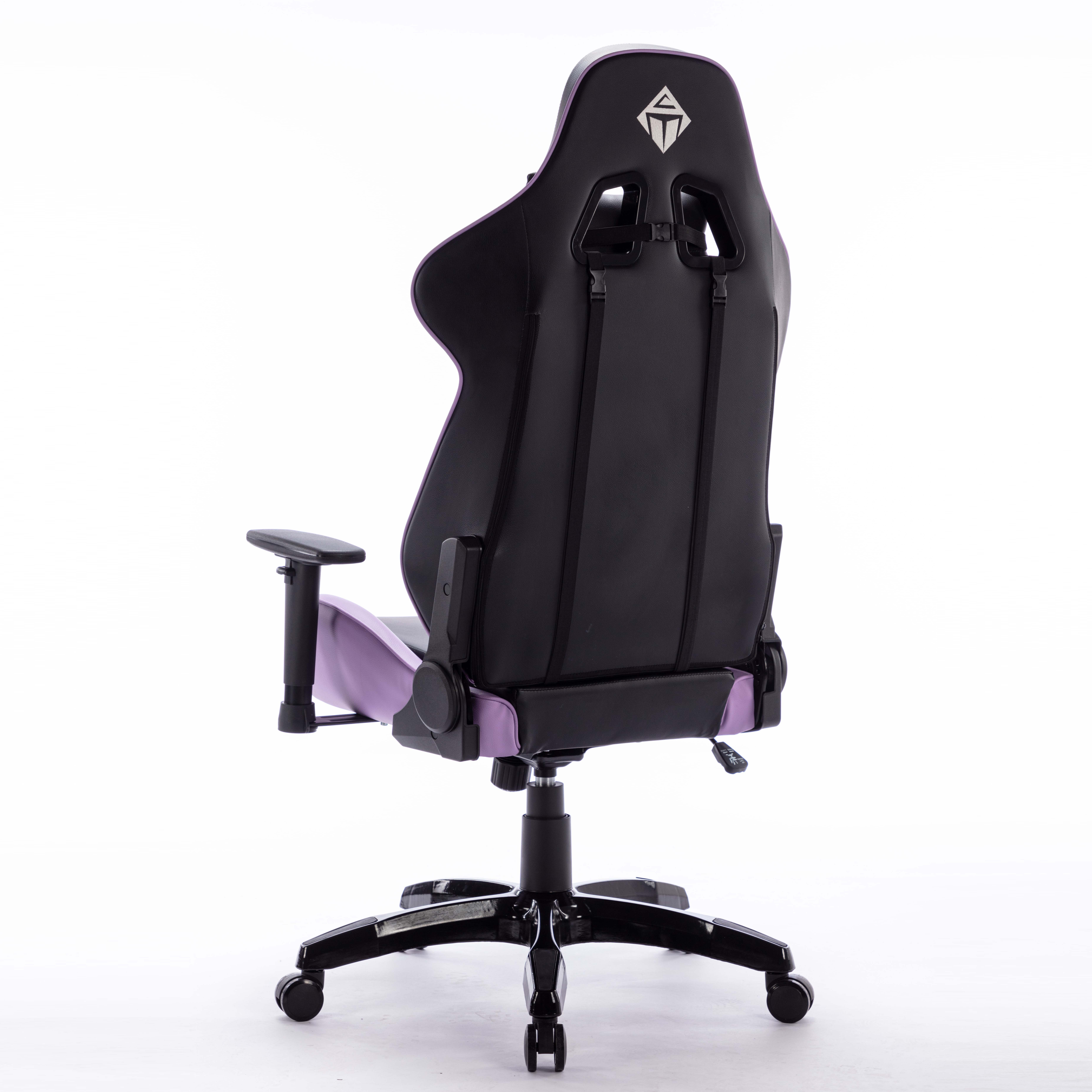 Modern Girls High Back Memory Foam Chair Height Adjustable Racing PU Leather Gaming Chair