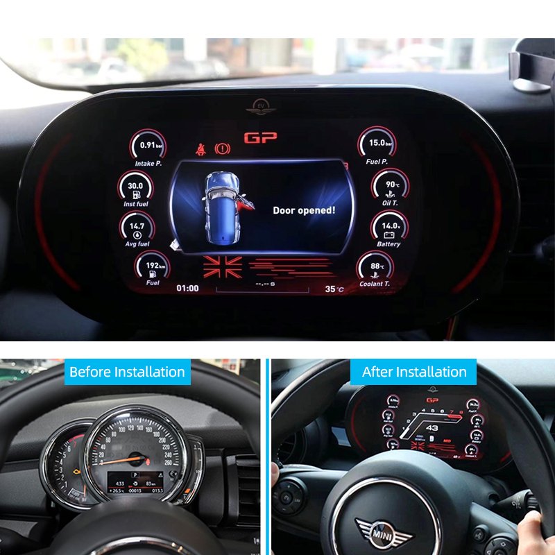 8-inch LCD screen Dashboard speedometer digital cluster for bmw mini 2014-2022 LCD instrument panel