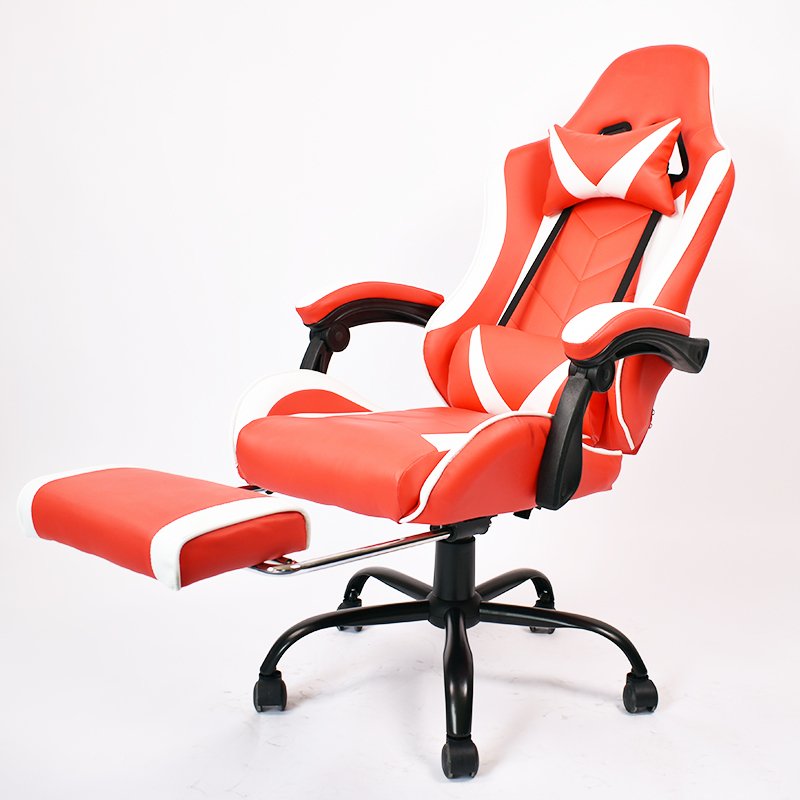 Racing Style Height Adjustable Lounge Chair Reclining Gaming Computer Chair With Footrest