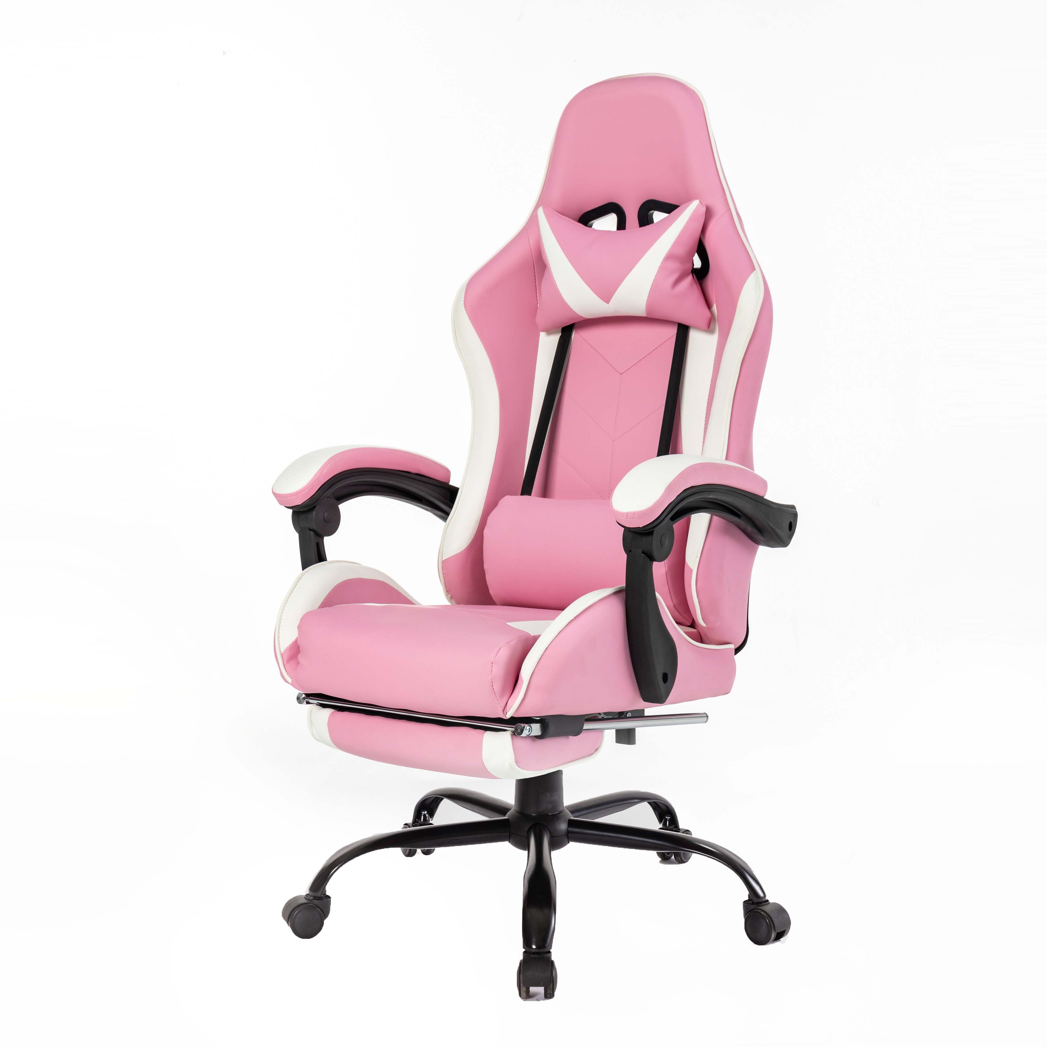 Racing Style Height Adjustable Lounge Chair Reclining Gaming Computer Chair With Footrest
