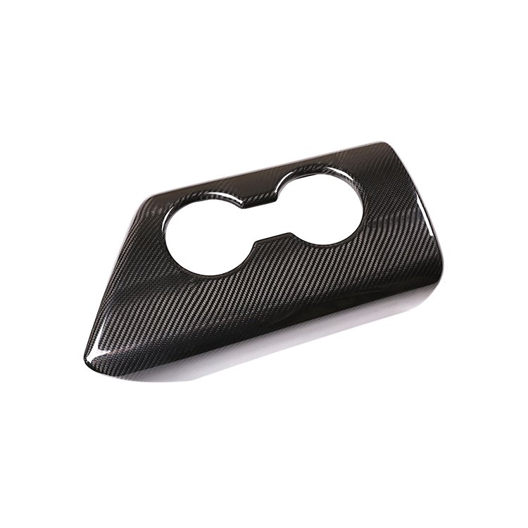 For Toyota Supra GR Real Carbon Fiber Interior Accessories Center Console Armrest Box Panel Water Cup Holder Decoration Cover