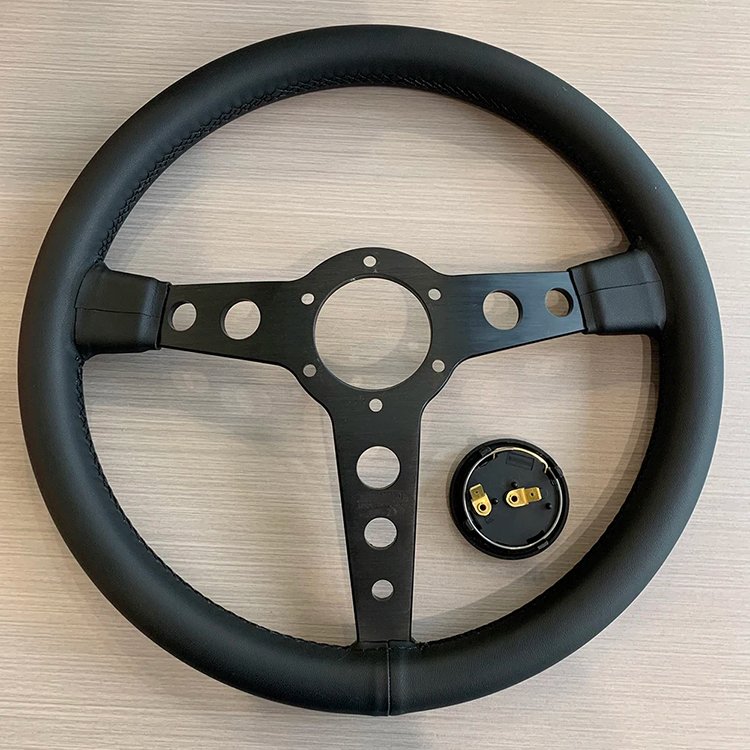 Tiypeor Prototipo Black Edition Leather Steering Wheel 350MM 14inch Racing Car Steering Wheel