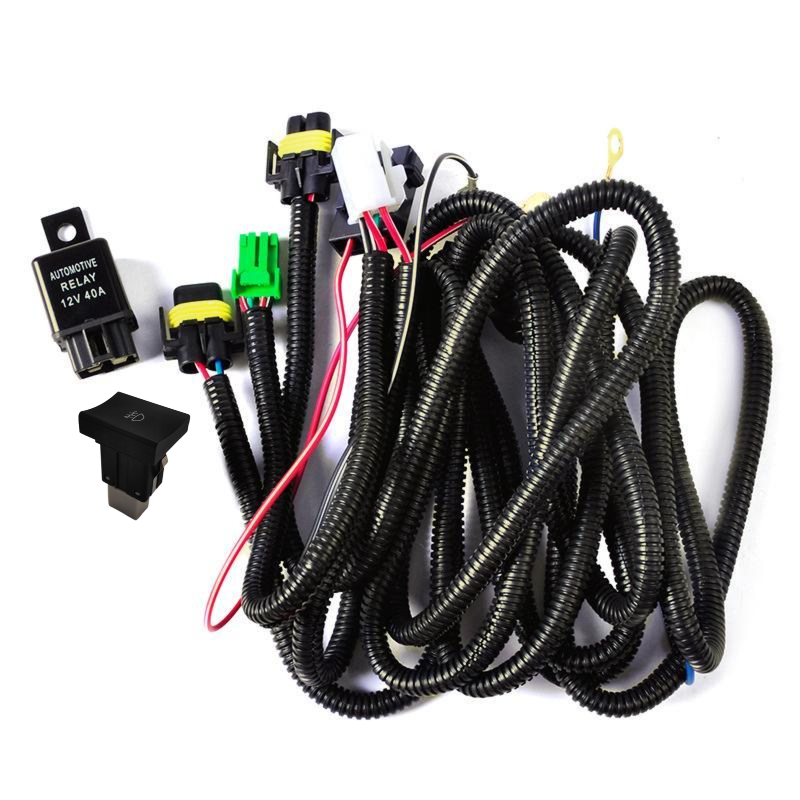 OEM Led Push Button Switch With Wiring Harness Fog Light Switch With Relay for Volkswagen Golf G6